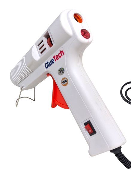 Hot glue gun 100w KIT + 12  color glue sticks, UK plug Professional KIT