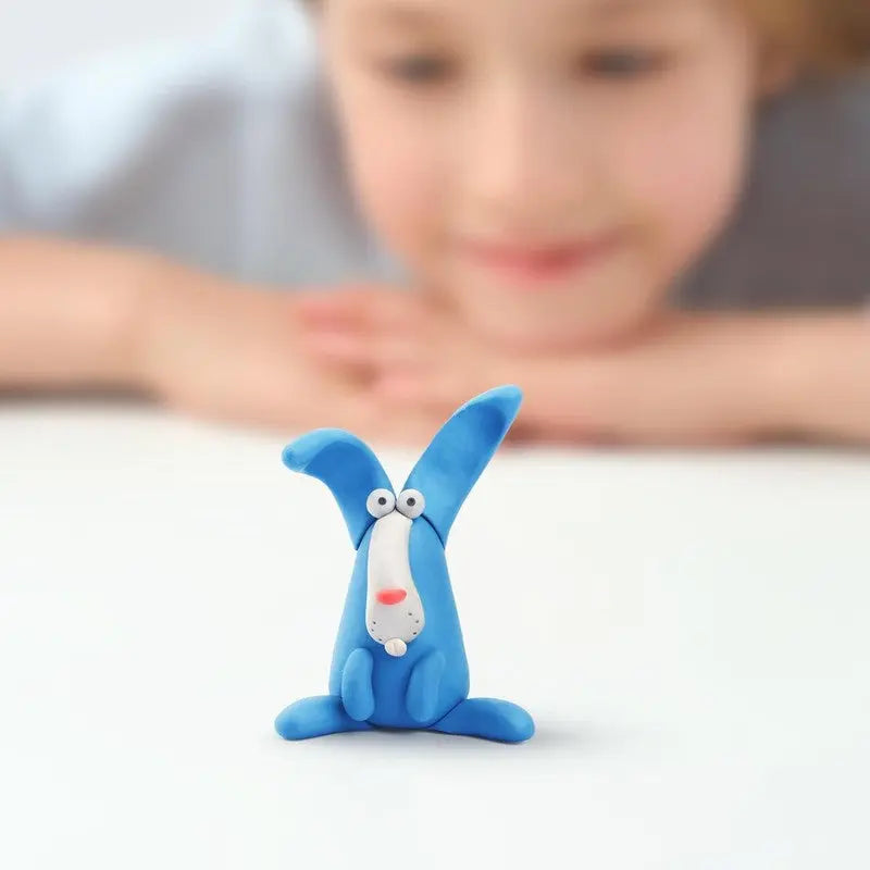 Air Dry Clay Kids Animal Kit Pig Horse Rabbit Color Modeling Set