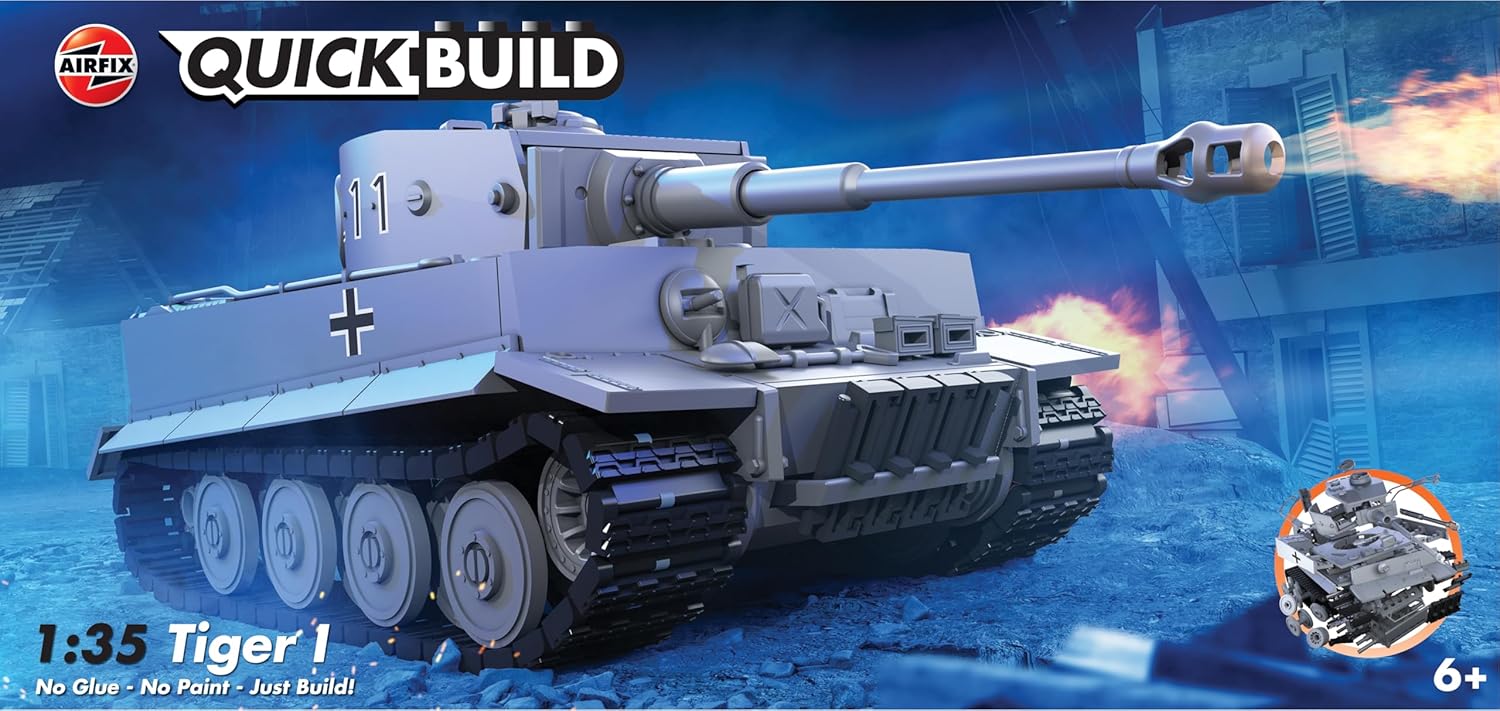 AIRFIX - QUICKBUILD Model Tank Kit - J6041 Tiger I Building Kit for Kids