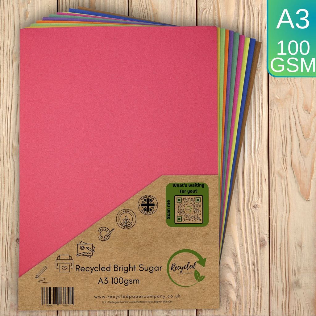 Bright A3 Sugar Paper 100gsm 10 Colours