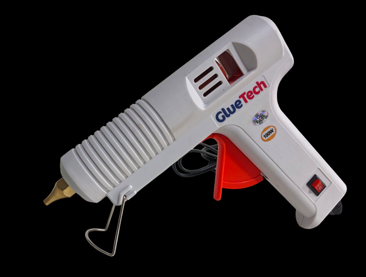 Hot glue gun 100w KIT + 12  color glue sticks, UK plug Professional KIT