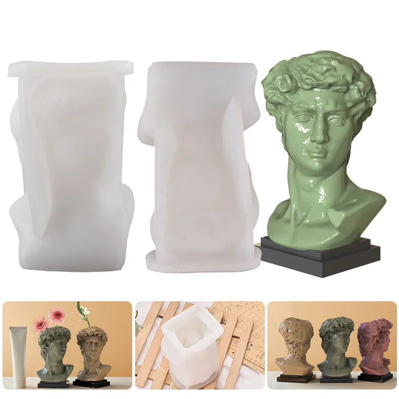DIY Human Figure Silicone Mold - Unique Flower Pot Craft Tool