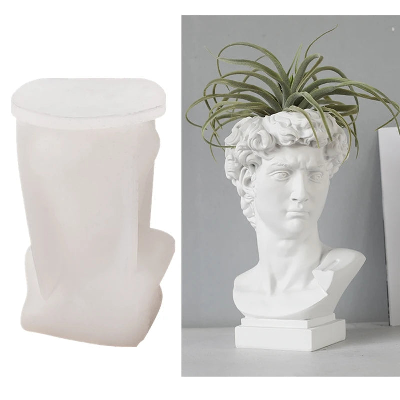 DIY Human Figure Silicone Mold - Unique Flower Pot Craft Tool