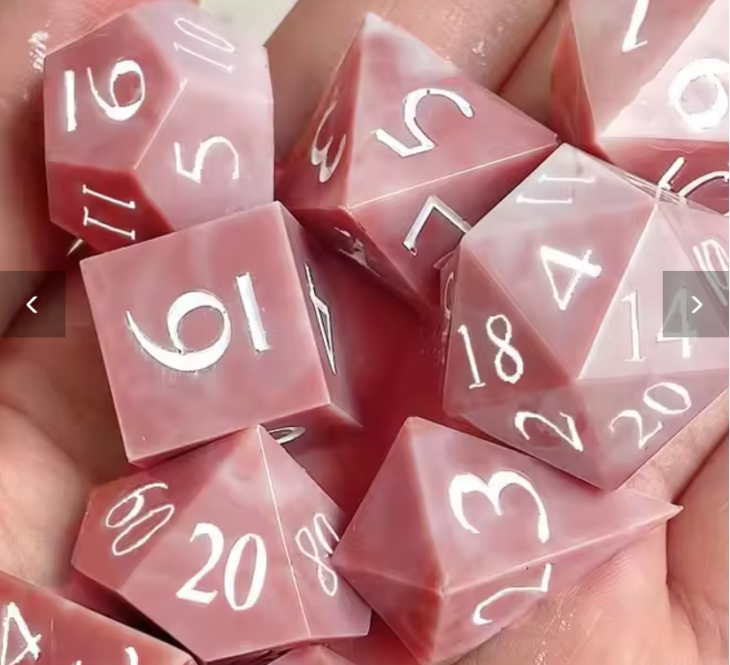 Silicone Casting Mould Upgraded 9 Piece Sharp Edge Polyhedral Dice Mould