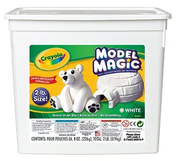 Crayola Model Magic 2lb White — Soft, Air-Dry Modeling Clay for Kids