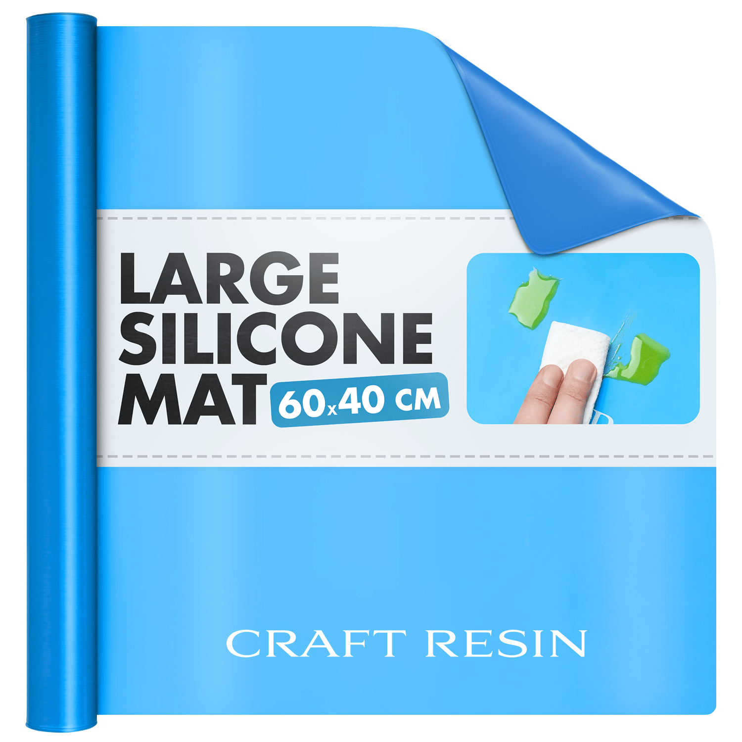 Extra Thick Silicone Craft Mat – 60x40 cm, 1.3 mm