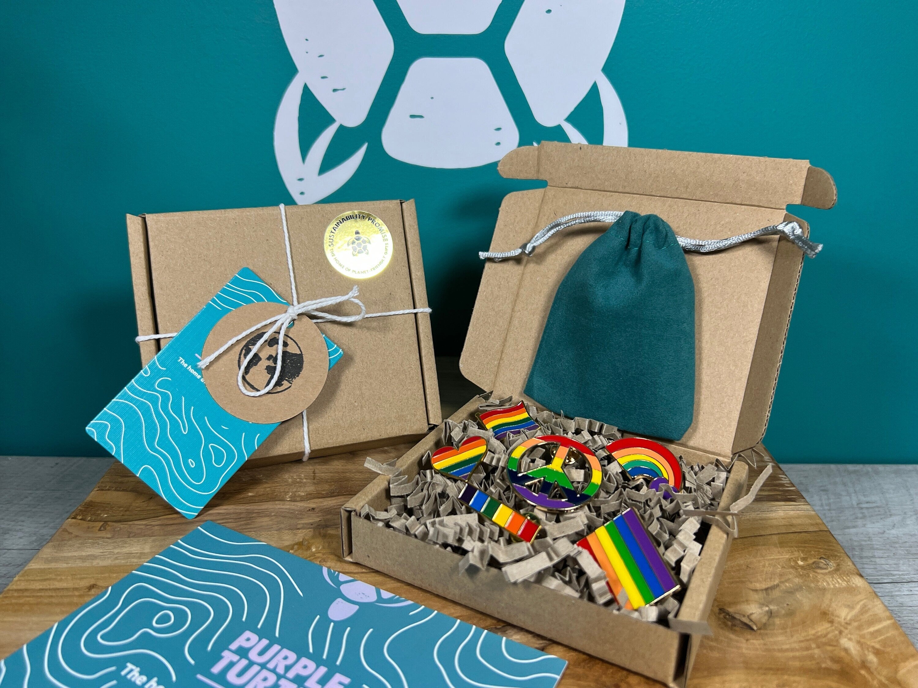 Rainbow Pride Badges Gift Set