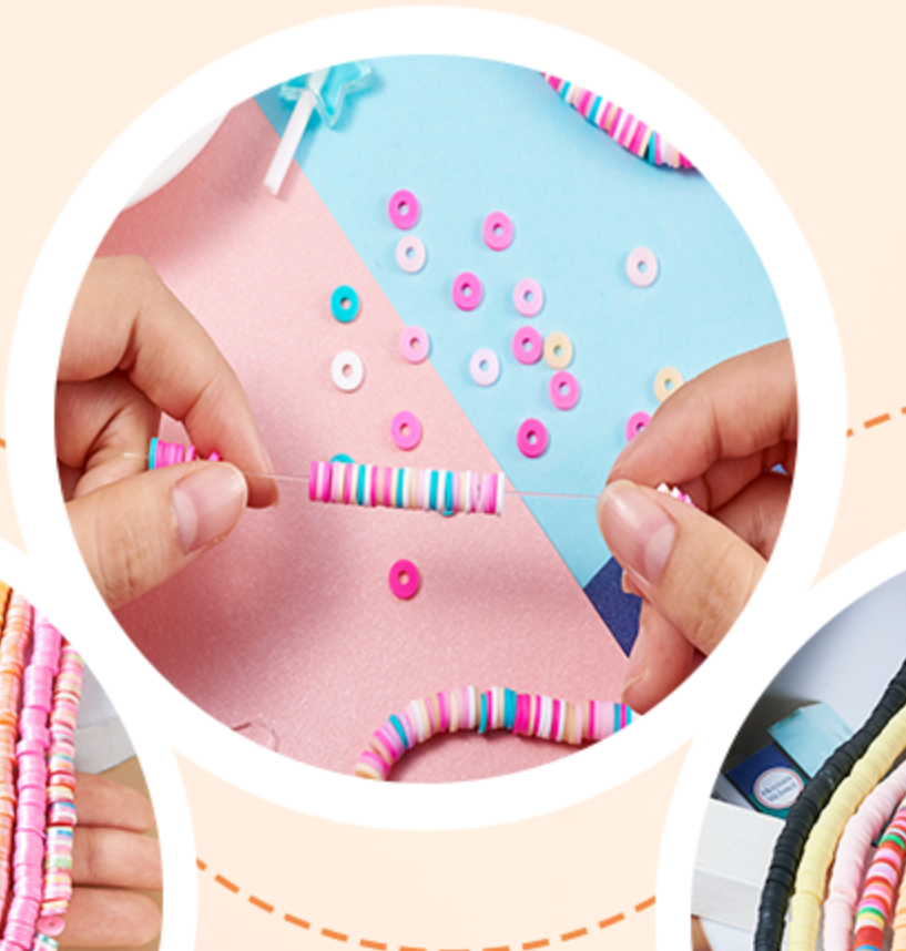 Vinyl Beads DIY Jewelry Crafts 6x1mm 400 beads Heishi Polymer Clay African Disc